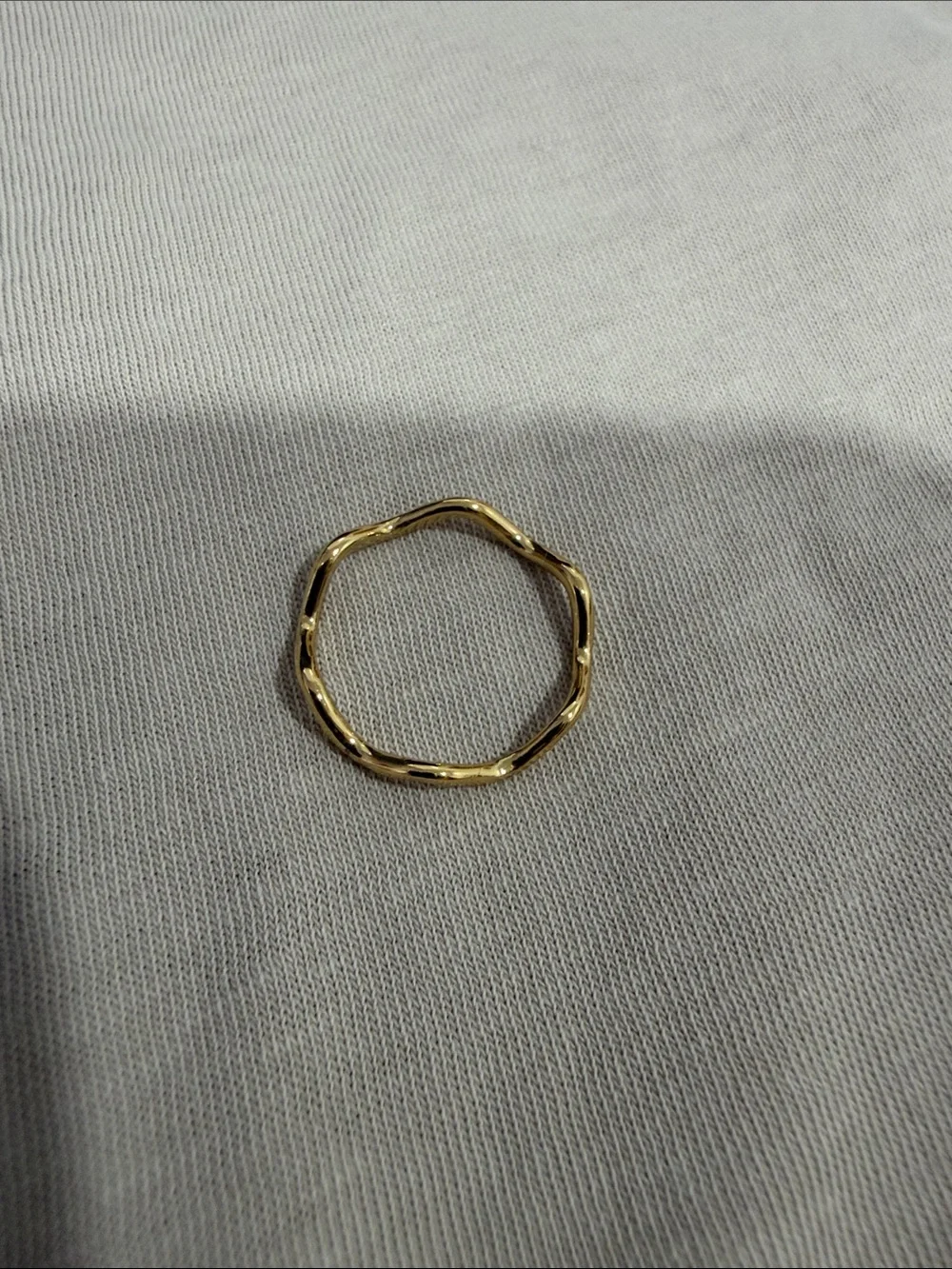 Delicate Gold Wave Ring